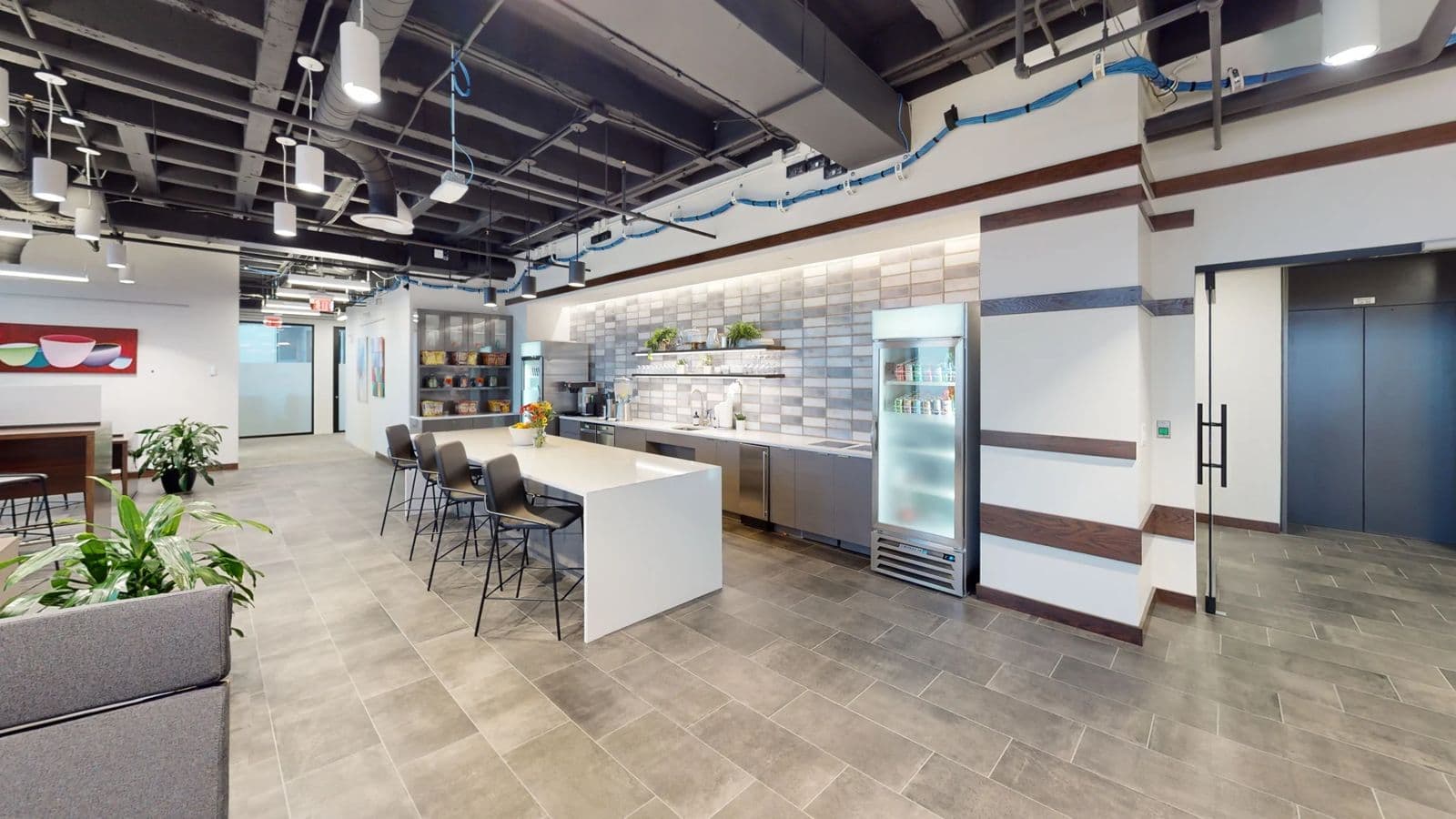 Office kitchen and break area